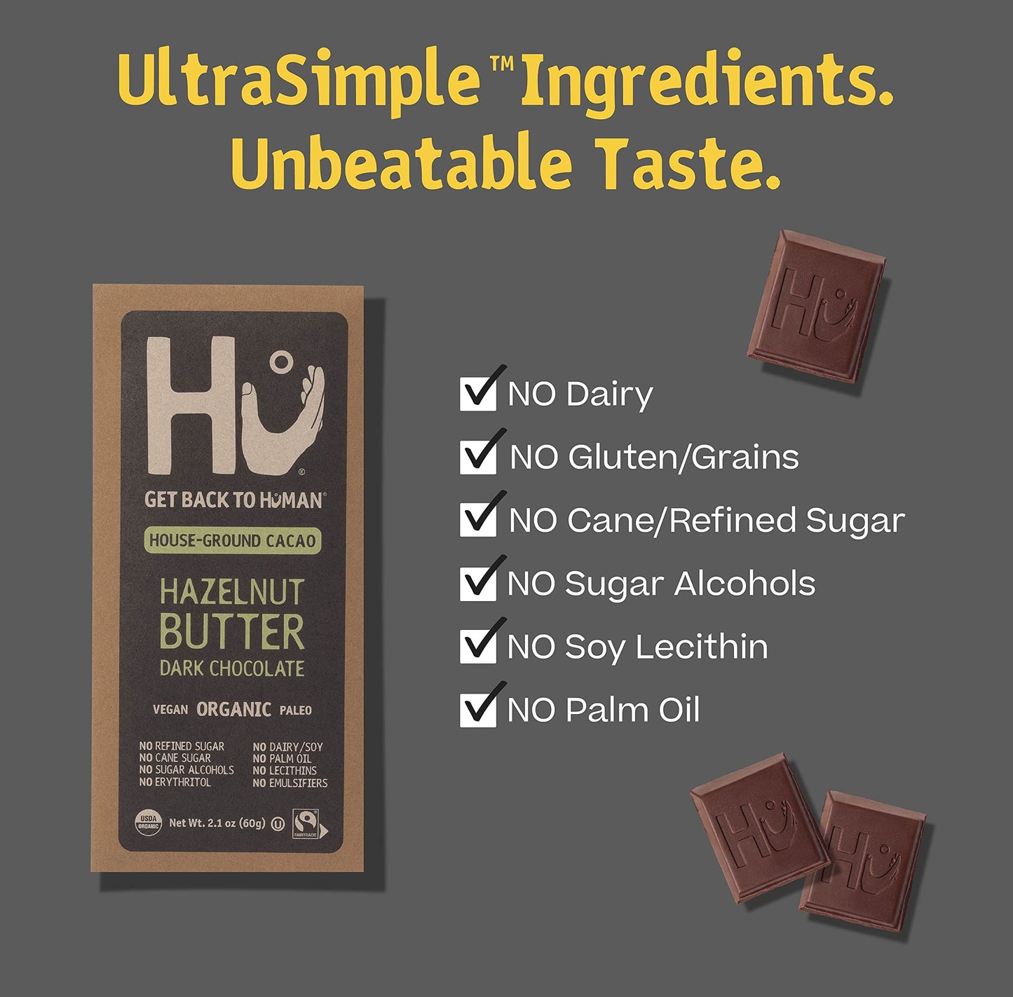 HU Dark Organic Dark Chocolate