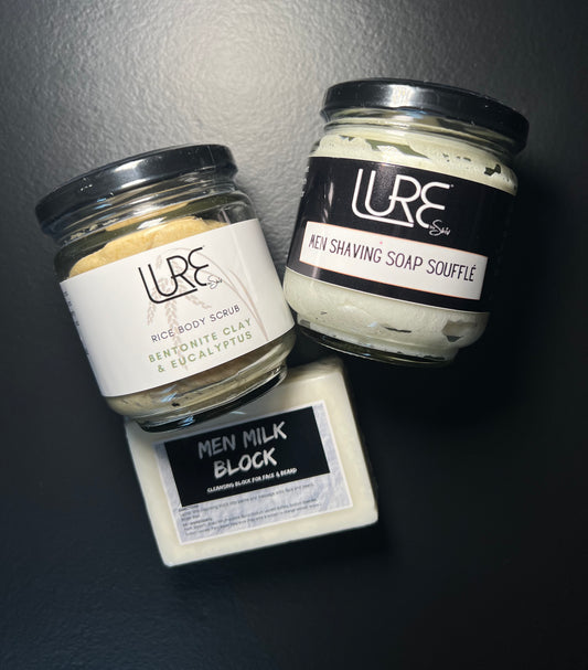 Lure by Shiv - Men Shaving Soap | Men Cleanser | Rice Exfoliating Scrub