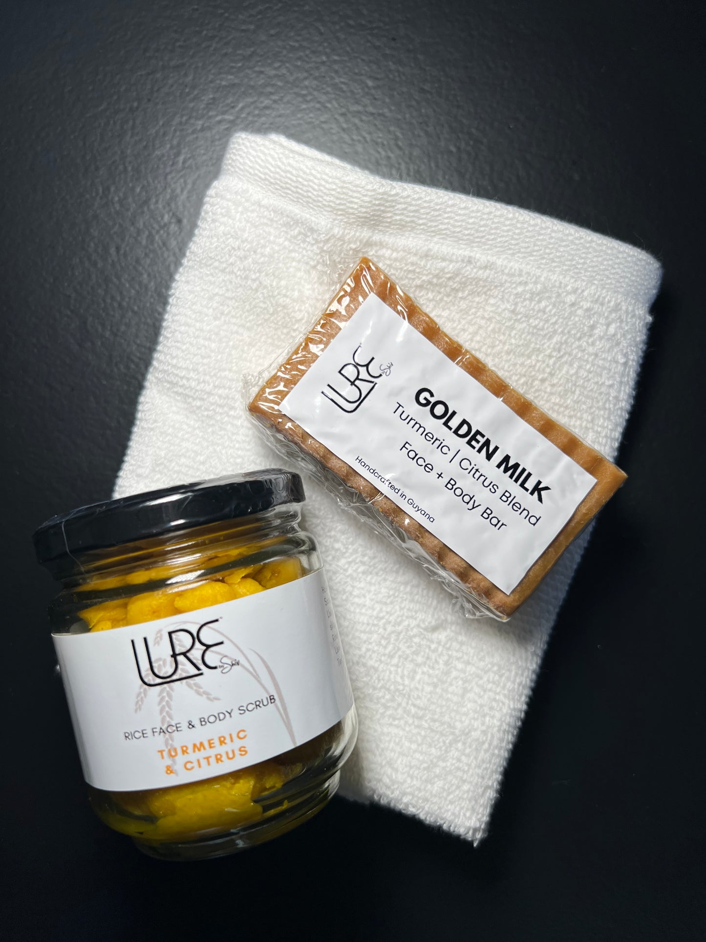 Lure by Shiv: Rice Scrub | Cleanser | Face Towel