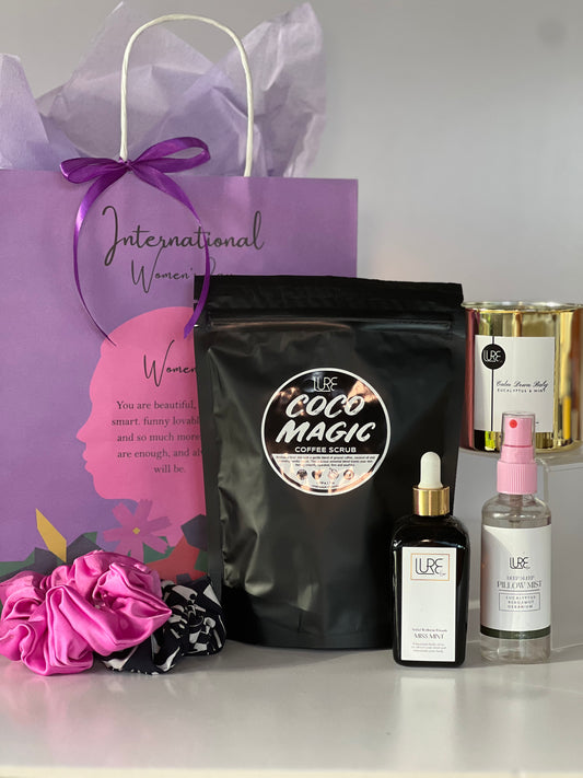 LURE BY SHIV: Body Scrub | Body Oil | Candle | Pillow Mist | Hair scrunchies